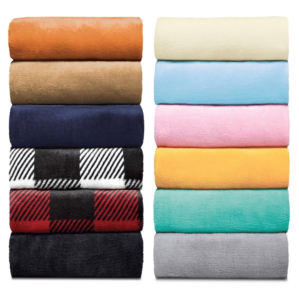 Ella Jayne Weighted AntiAnxiety Snuggle Blanket Light Blue 10lbs